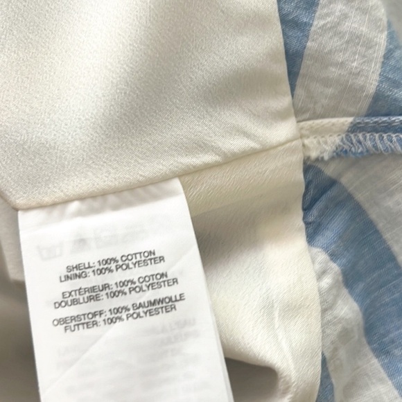 J. Crew Striped Faux Wrap Mini Dress Blue White Stripes - Picture 8 of 15